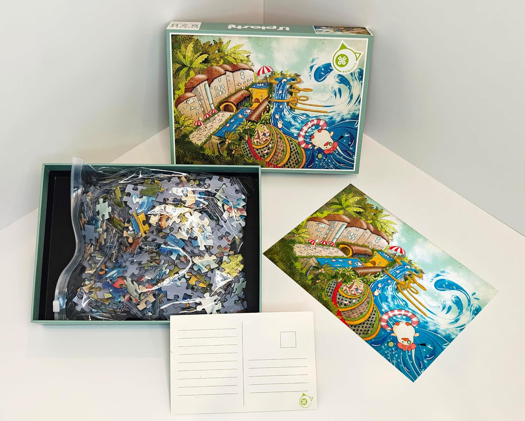 Whimsical Summer Splash - Rompecabezas de 520 piezas para adultos