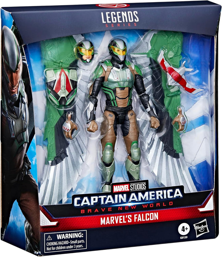 Serie Marvel Legends Marvel\u2019s Falcon, Capitán América: Brave N...