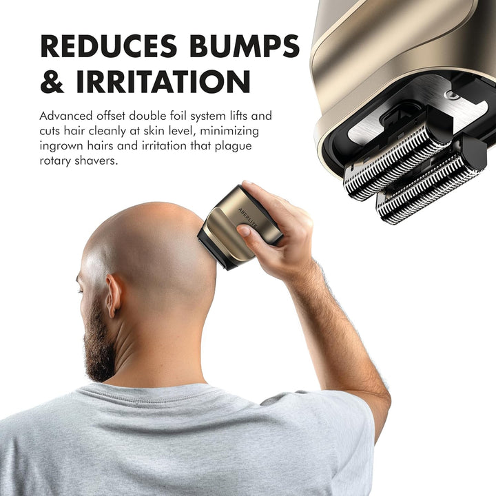Aberlite Touch 2 Afeitadora de papel de aluminio para hombres calvo...