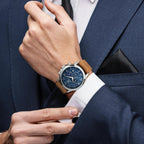 BENYAR Relojes para hombre, cronógrafo analógico de cuarzo, impermeables, relojes de pulsera para hombre, moda de negocios, trabajo, casual, deportivo, reloj de vestir con calendario