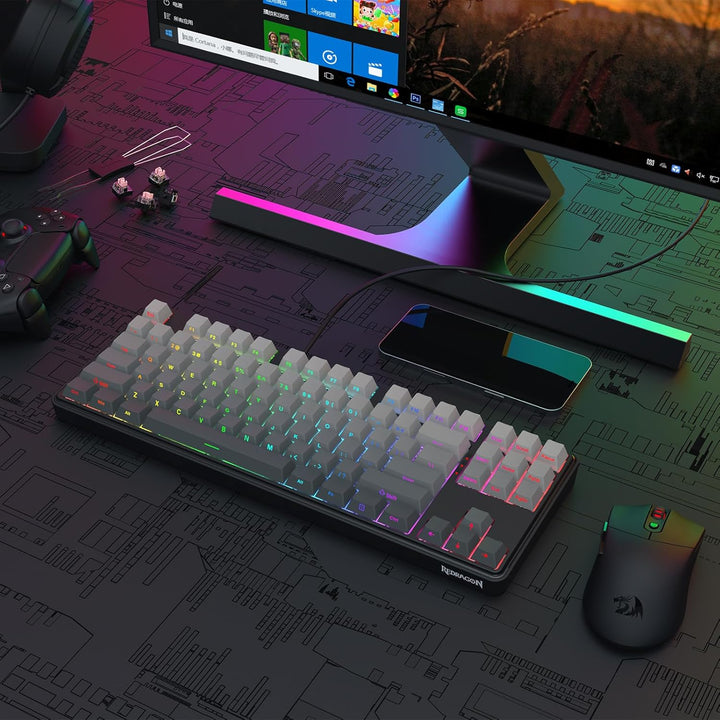 Redragon K707 HE Rapid Trigger - Teclado mecánico para juegos de 87...