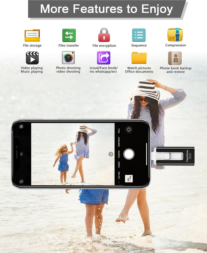 Unidad flash USB de 512 GB, Photo Stick memoria para almacenamiento...