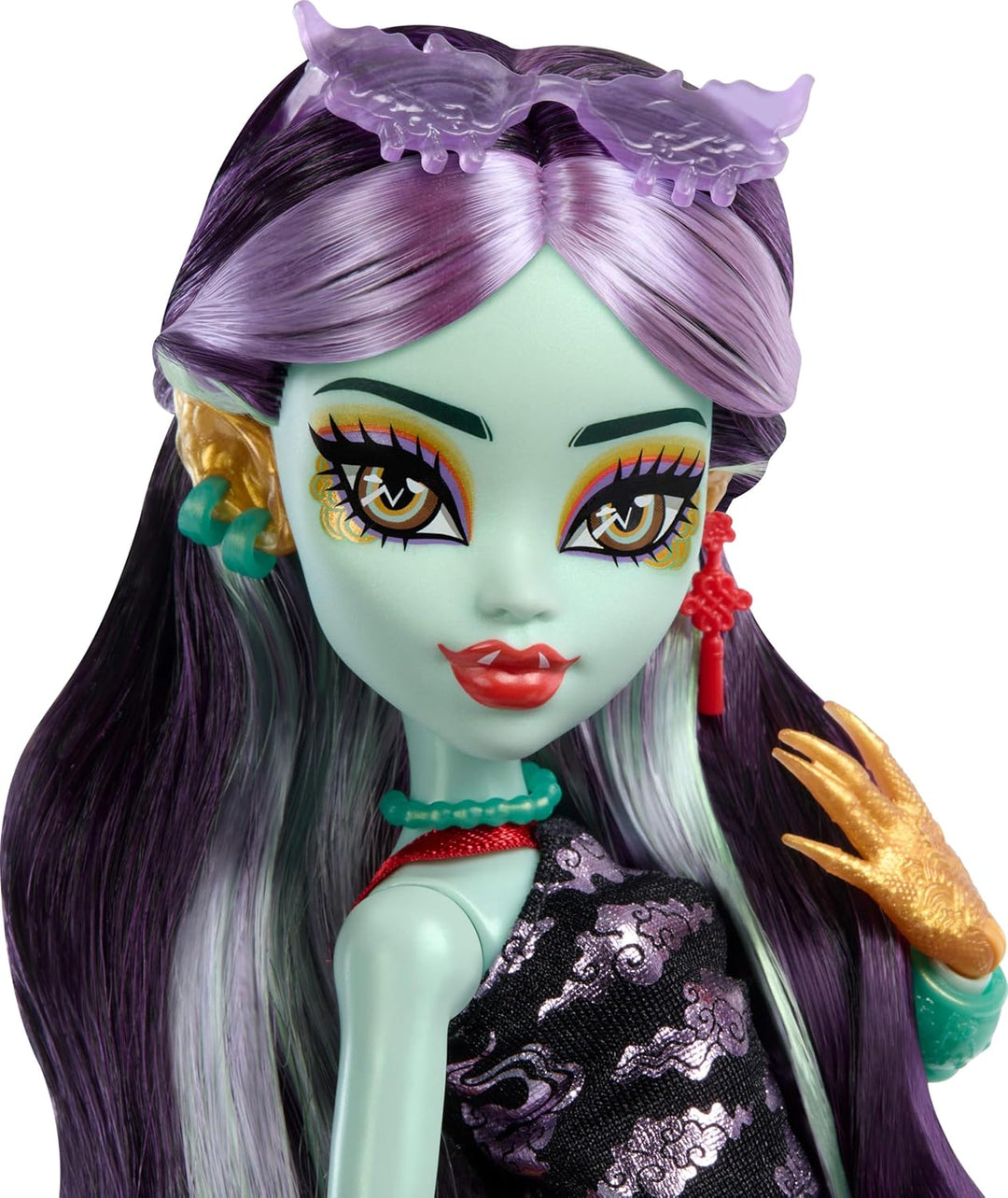 Monster High Jinafire muñeca larga Dragón con perro