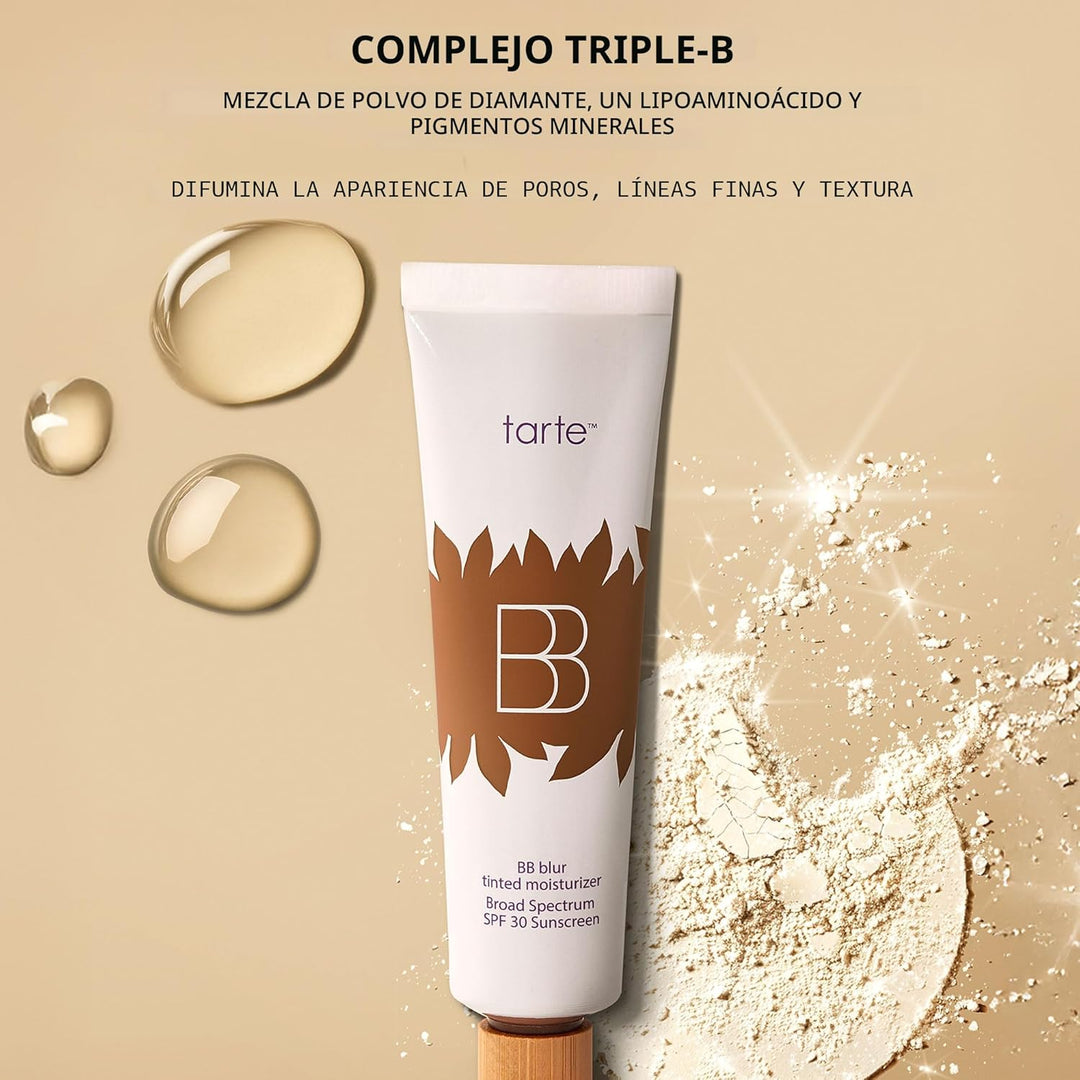 tarte BB blur crema hidratante con color de amplio espectro SPF 30...