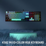 Redragon K582 SE - Teclado para juegos RGB con cable, teclado mecán...