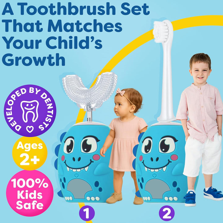 Trueocity Cepillo de Dientes Eléctrico Automático en Forma de U par...