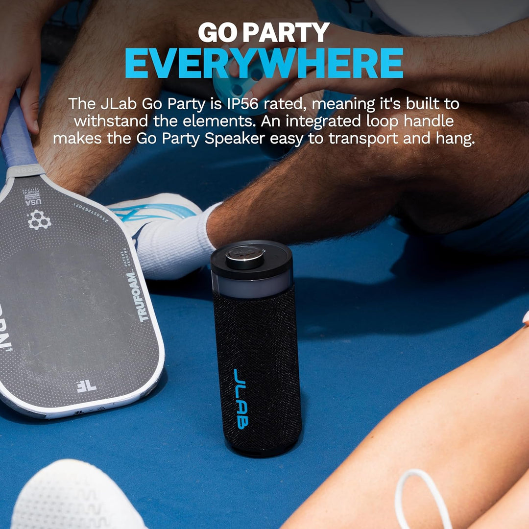 JLab Go Party - Altavoz Bluetooth portátil, color negro medianoche,...