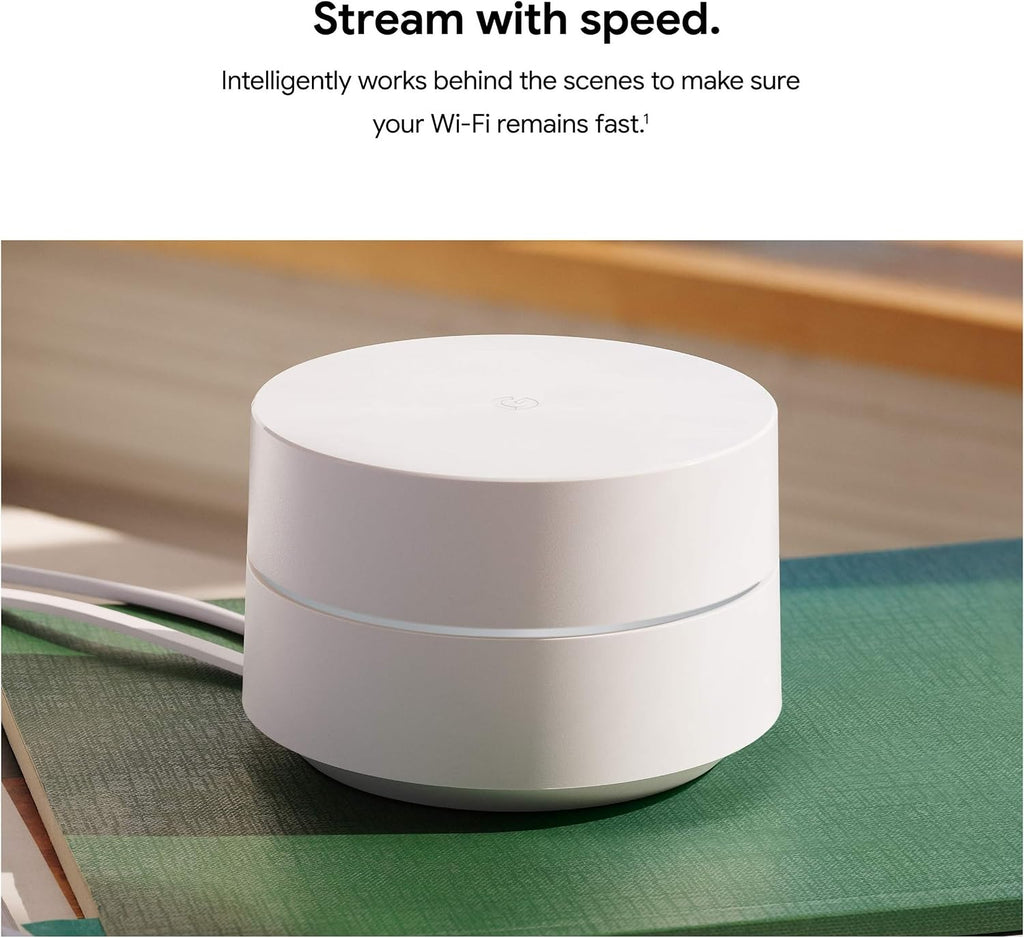Google WiFi AC1200 - Sistema WiFi de malla - Enrutador WiFi - Cobertura de 3000 pies cuadrados - Paquete de 2