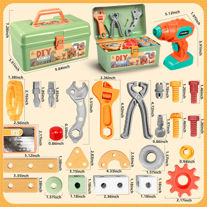 Juego de herramientas para niños con taladro juego de