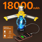 Lámpara OGERY Luces de camping con control remoto, linterna de camping recargable