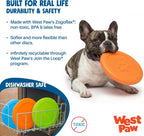 West Paw Zogoflex Zisc Dog Frisbee, disco aerodinámico de alto vuelo para perros, cachorros – Frisbees de perro ligero flotable para ir a buscar, tironear, atrapar y jugar – también se puede usar como cuenco de comida/agua, fabricado en Estados Unidos., L