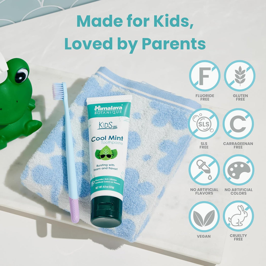 Himalaya Botanique - Pasta de dientes para niños, a base de hierbas...