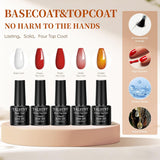 Kit de esmalte de uñas de gel con lámpara de uñas, kit de uñas de g...