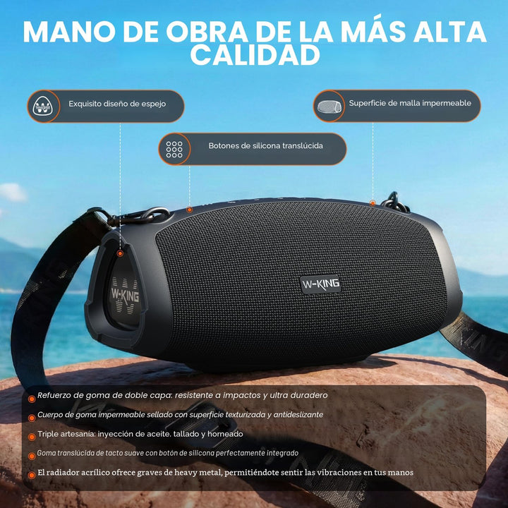 W-KING Altavoz Bluetooth Potente, Altavoces Portátiles Bluetooth In...