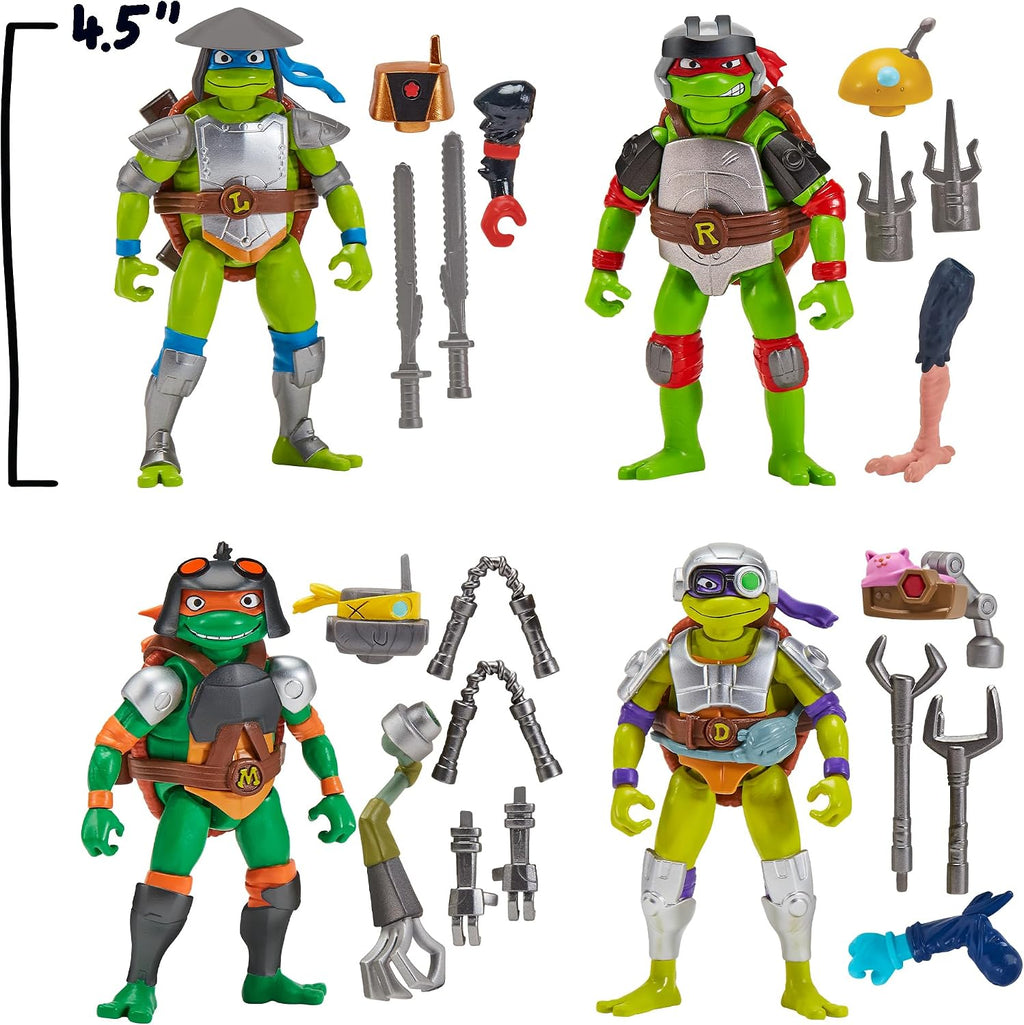 Teenage Mutant Ninja Turtles Mezcla y Combina Tortugas Blindadas 4 piezas