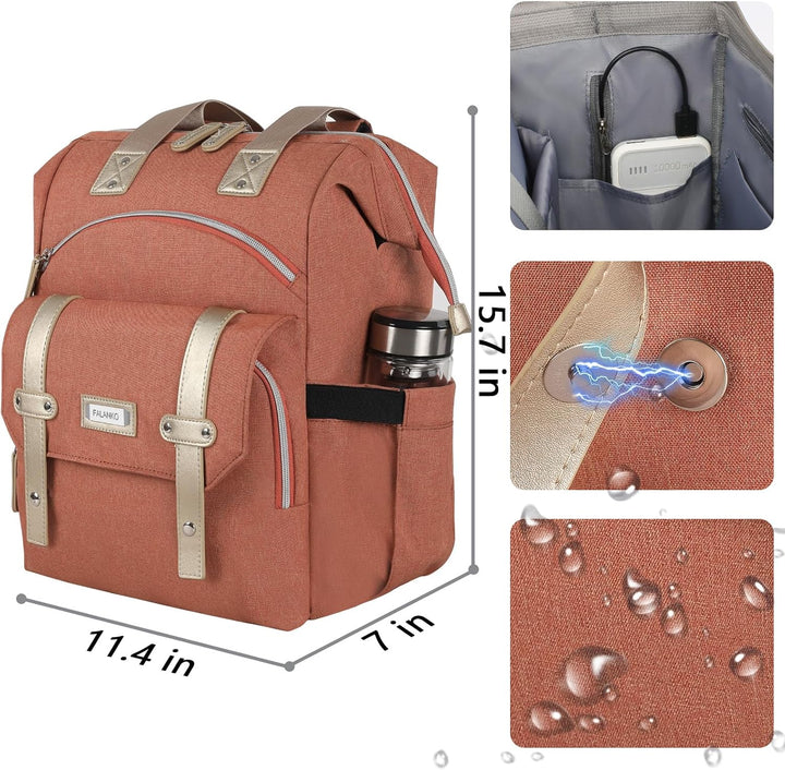 FALANKO Mochila para Laptop para Mujeres, Mochila de Trabajo Univer...