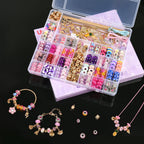Uniartfy Kit de fabricación de pulseras con dijes, 305 piezas de suministros para niñas de 8 a 12 años, regalos de cumpleaños, manualidades para adolescentes, mujeres, niños de 5, 6, 7, 8, 9, 10, 11, 12 años, con caja organizadora