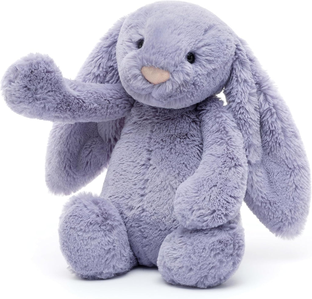 Jellycat Bashful Viola Bunny - Juguete de peluche, mediano, color morado