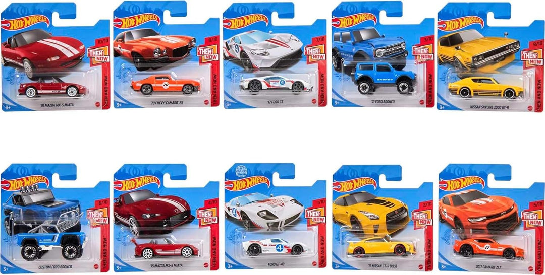 Hot Wheels Paquete de 10 autos o camiones de juguete juego