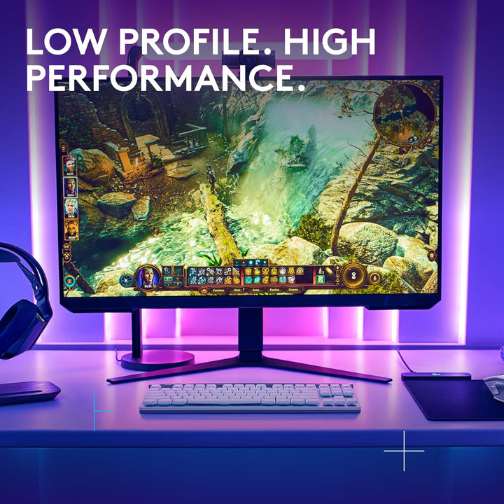 Logitech G515 Teclado inalámbrico para juegos TKL, LIGHTSYNC RGB, d...