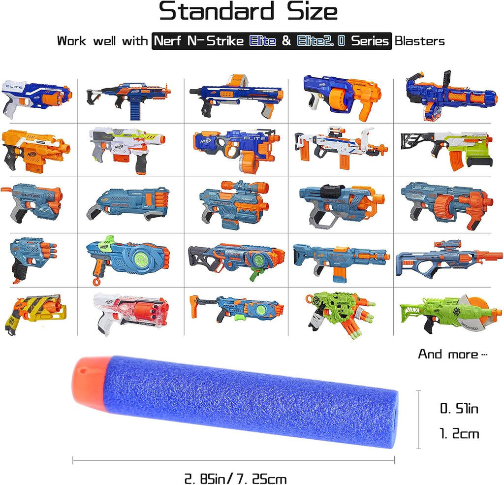 Paquete de recarga de 600 dardos suaves para Nerf N-Strike Elite Blue