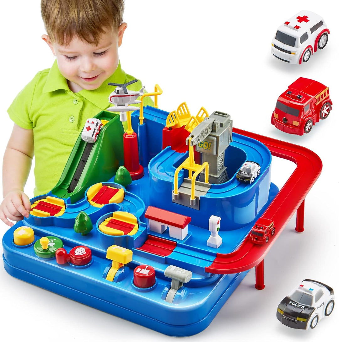 CubicFun Pistas de carreras para niños juguetes de