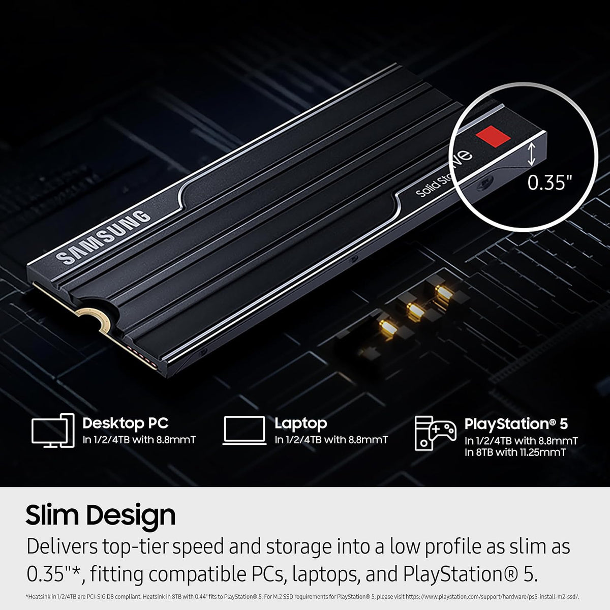 Samsung SSD 9100 PRO con disipador de calor de 8 TB, PCIe 5.0x4 M.2...