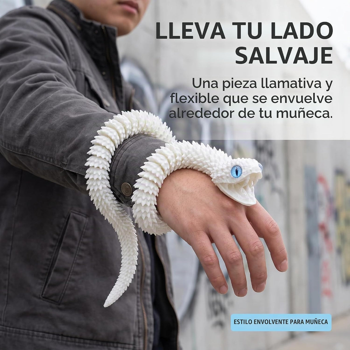 Modelo de serpiente impreso en 3D de gran tamaño de 35.5 pulgadas con dientes móviles y articulaciones flexibles, figura de reptil, alivio del estrés, regalo sorprendente y mágico (35.5
