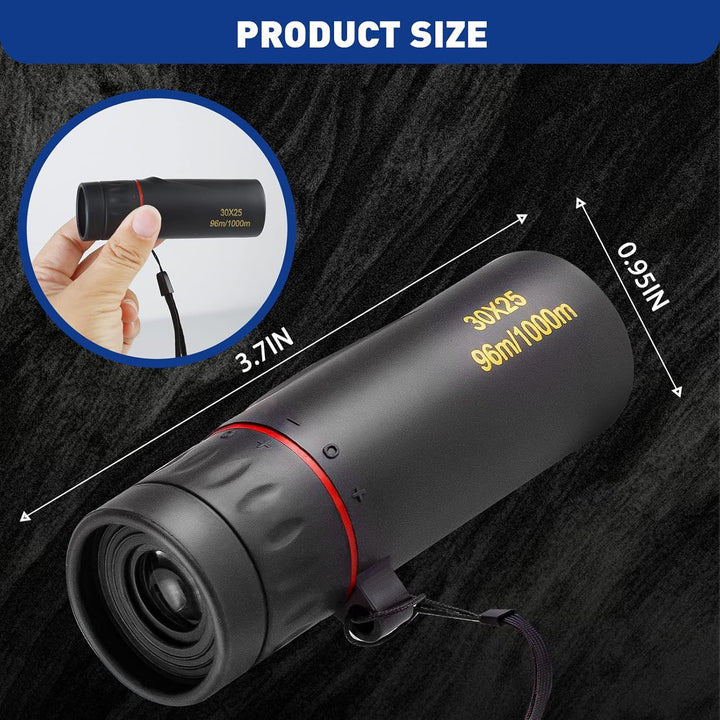 HDAJY Mini telescopio monocular monoculares HD de 30 x 25