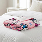 Hello Kitty Manta de fútbol para niños, 90 x 62 pulgadas, manta de felpa suave para sofá, cama o eventos deportivos, torneo mundial 2026 (producto oficial) por Franco
