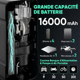 Butiyou Compresor de aire portátil para inflador de neumáticos BY01...