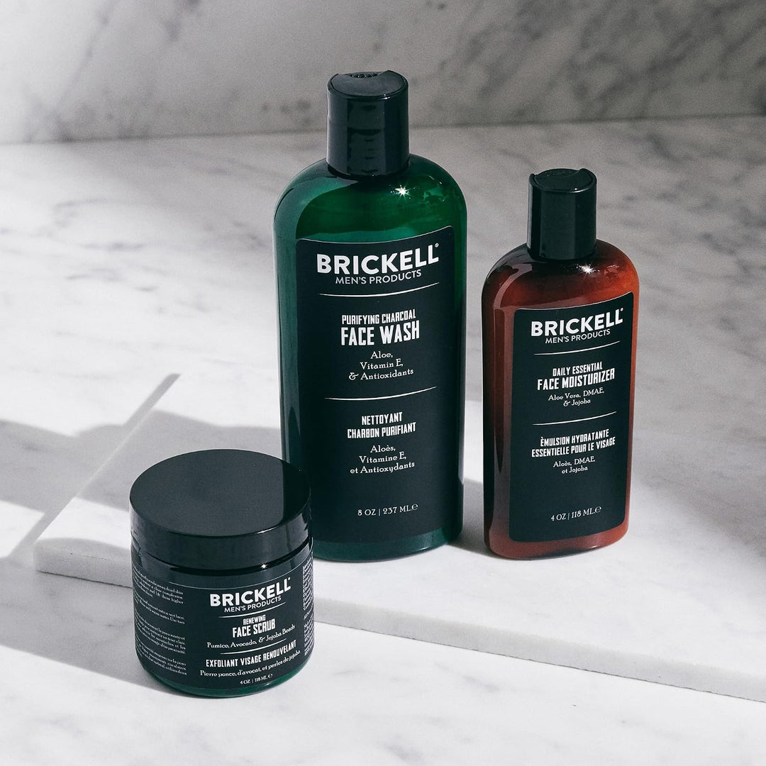 Brickell Daily Advanced Face Care Routine II, limpiador facial de c...