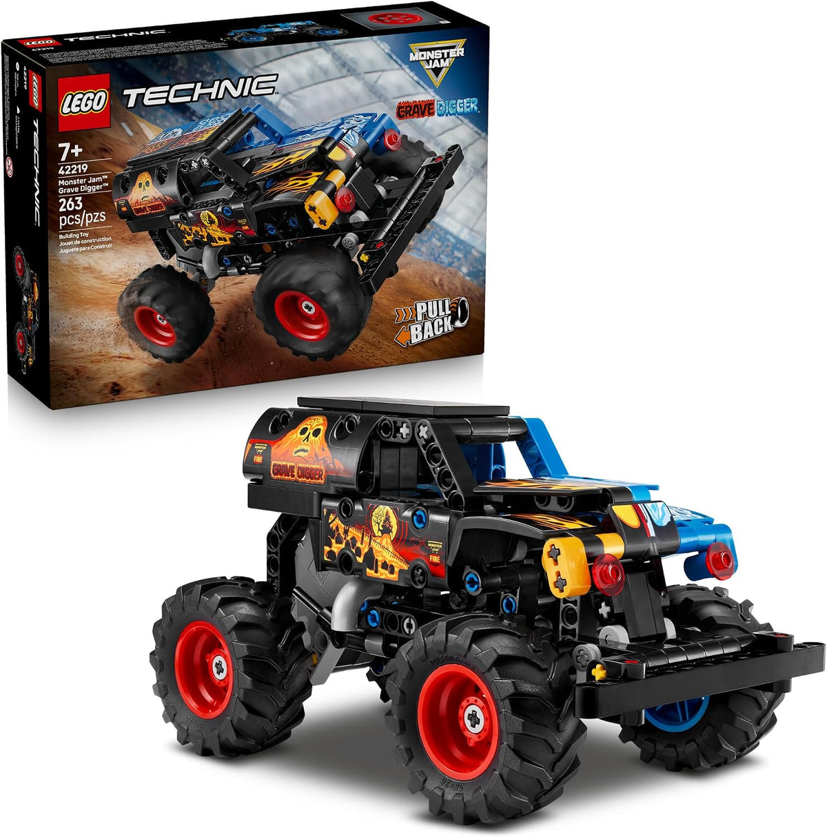 LEGO Technic Monster Jam Grave Digger Fire y Ice 42219