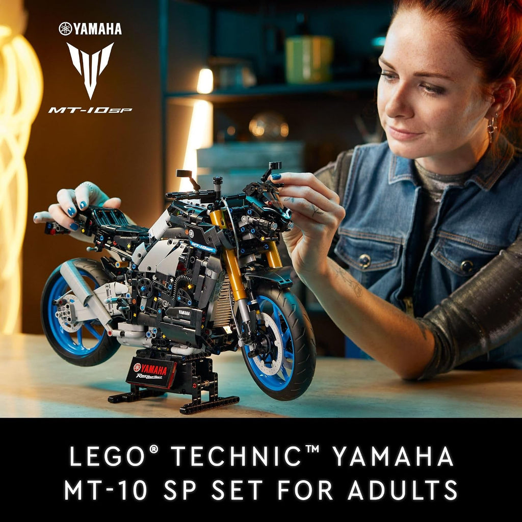 LEGO Technic Yamaha MT-10 SP - Juego de construcción para adultos, a partir de 18 años, kit de modelo de motocicleta para exhibición, oficina en casa, escritorio, decoración de estantes, regalo para hombres y mujeres - 42159