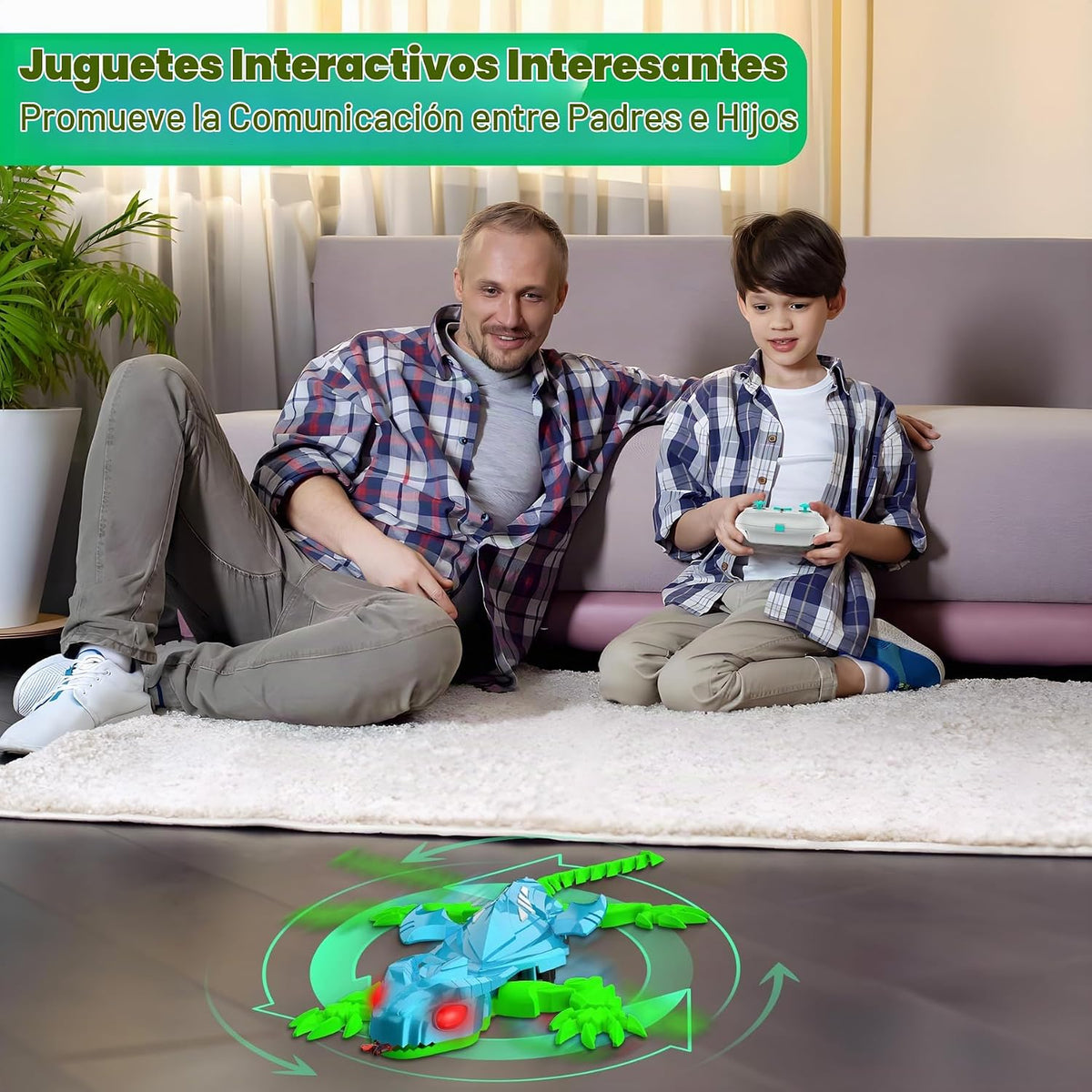 Lagarto de escalada de pared recargable con control remoto