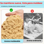FURWEY Arena de juego, arena sensorial marrón natural de 19.4 libras, para moldeo