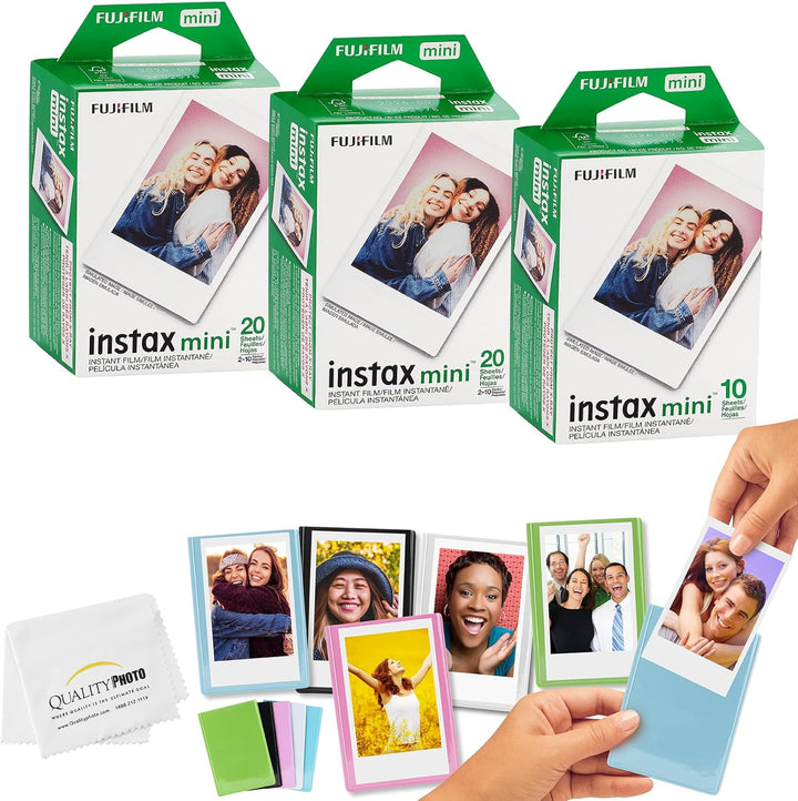 Fujifilm Mini películas Instax + marcos de fotos con imanes de colo...