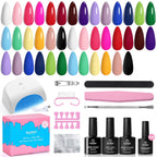 Beetles Deal Box - Kit de esmalte de uñas de gel con luz UV \u2013...