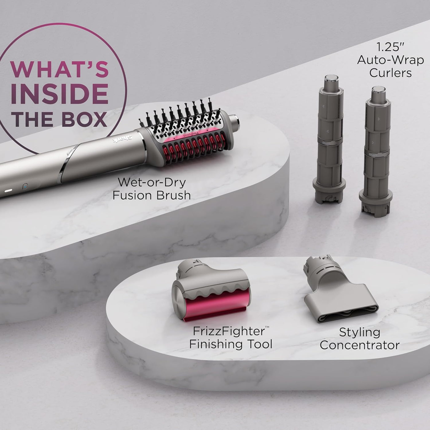 Secador de pelo Shark FlexFusion con cepillo de pelo Fusion, moldea...