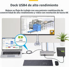 StarTech USB 4 sin controlador, Dual 4K 120Hz o 8K 60Hz HDMI, 100W, 2.5GbE