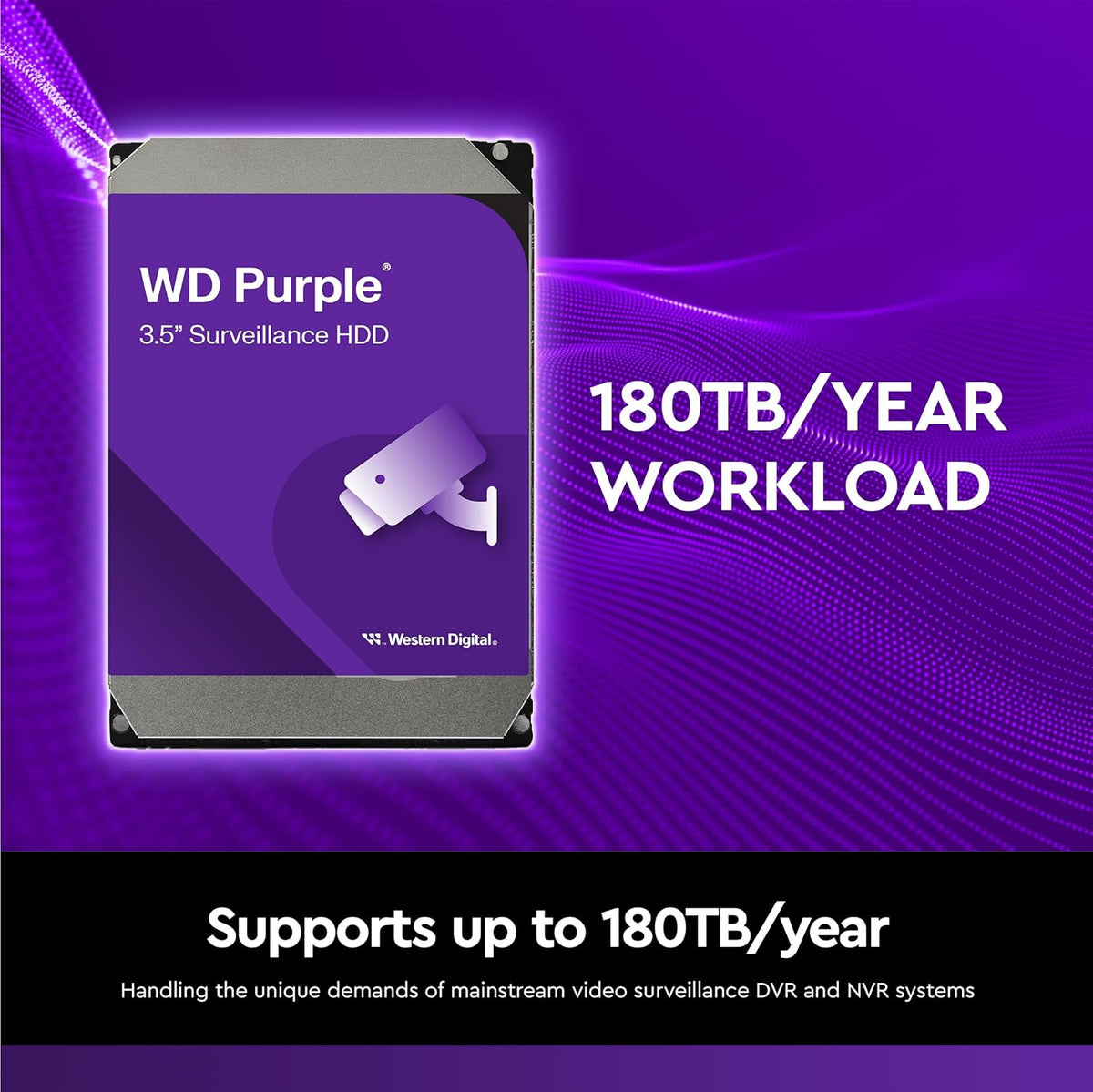 Western Digital - Disco duro interno de vigilancia WD Purple de 4 T...