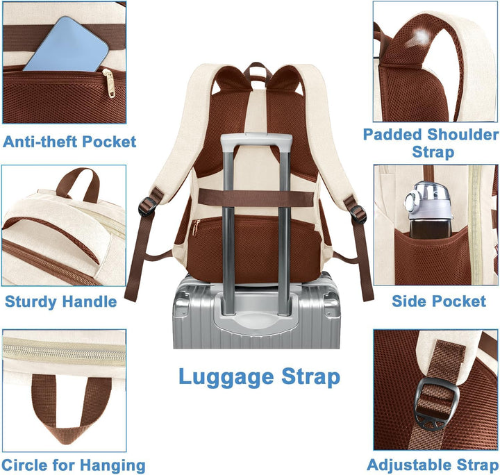 MATEIN Mochila de almuerzo para mujer, resistente mochila térmica t...