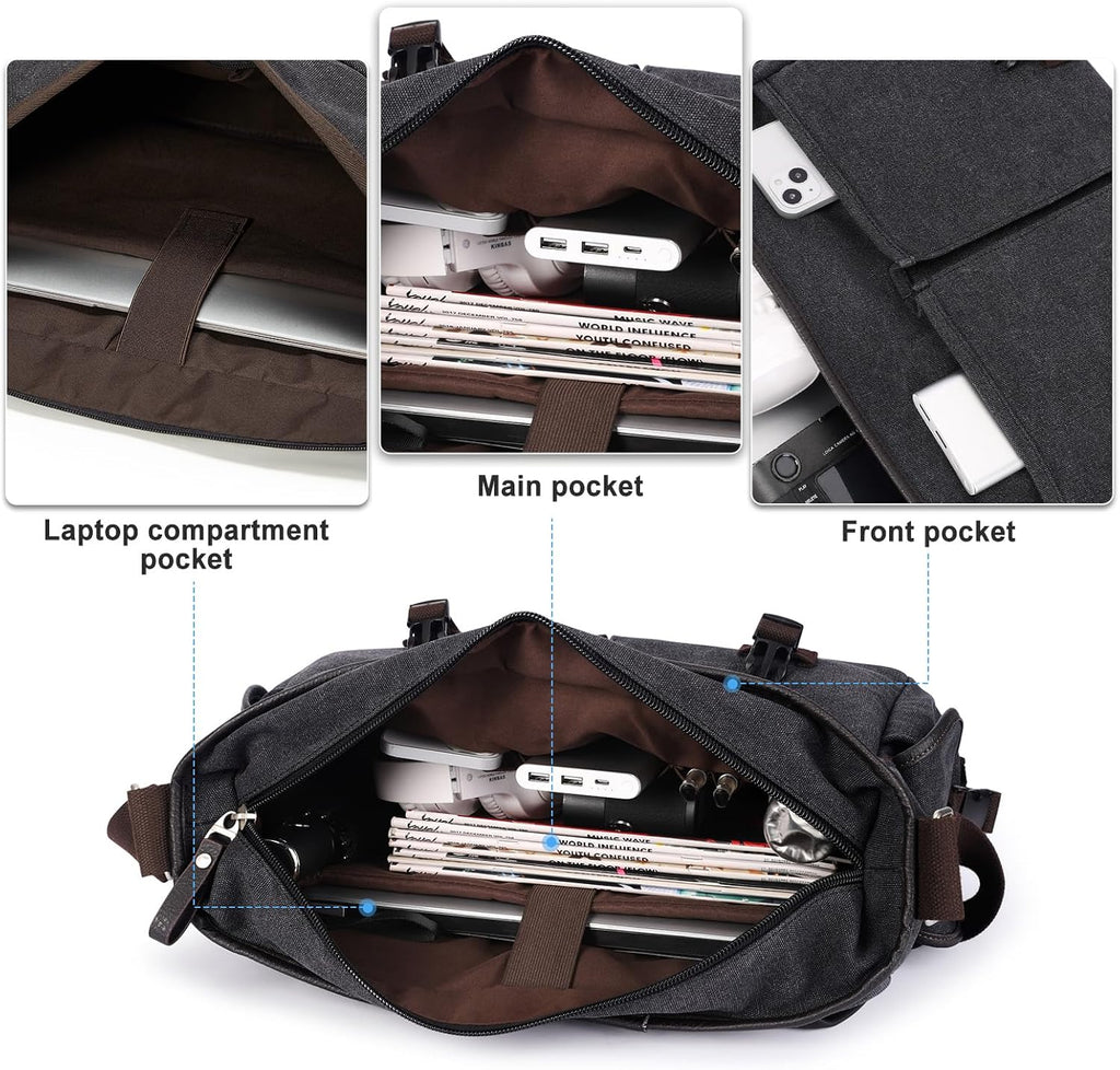 Bolso de mensajero Hombres,Bolso cruzado impermeable,Bolso de hombro Satchel