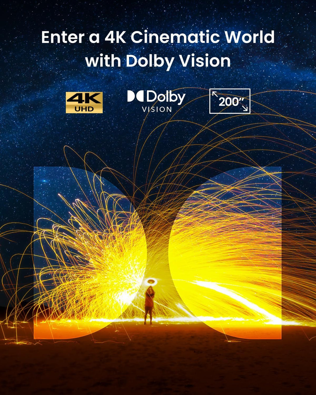 NEBULA Proyector inteligente Cosmos 4K SE, Nebulamaster, alto brill...