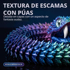 Modelo de serpiente impreso en 3D de gran tamaño de 35.5 pulgadas con dientes móviles y articulaciones flexibles, figura de reptil, alivio del estrés, regalo sorprendente y mágico (35.5
