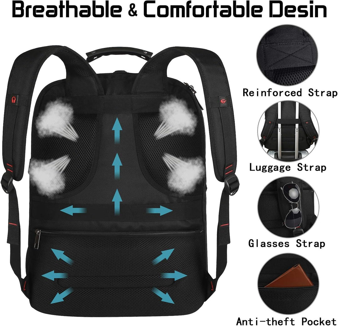Mochila para portátil de 18.4" para hombres, mochila extra gran...