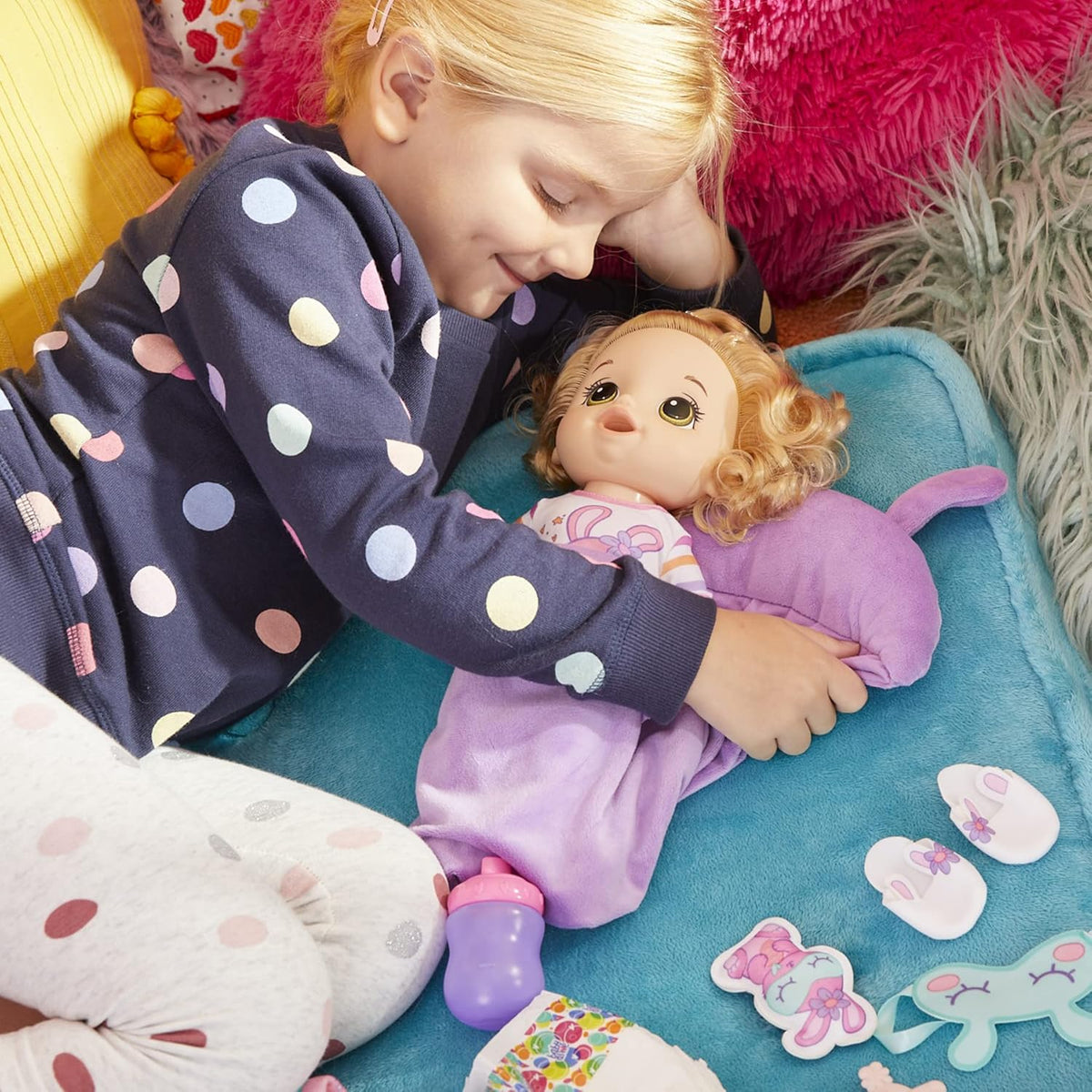 Baby Alive Muñeca Bebé Pijamada de Conejito, Muñecas de 12 Pulgadas...