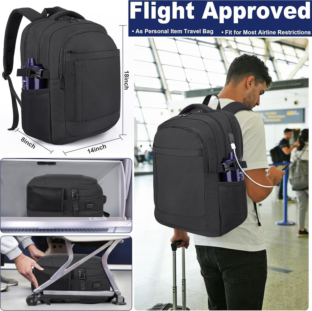 DEYACE Mochila para laptop de 17 pulgadas, bolsa grande para comput...