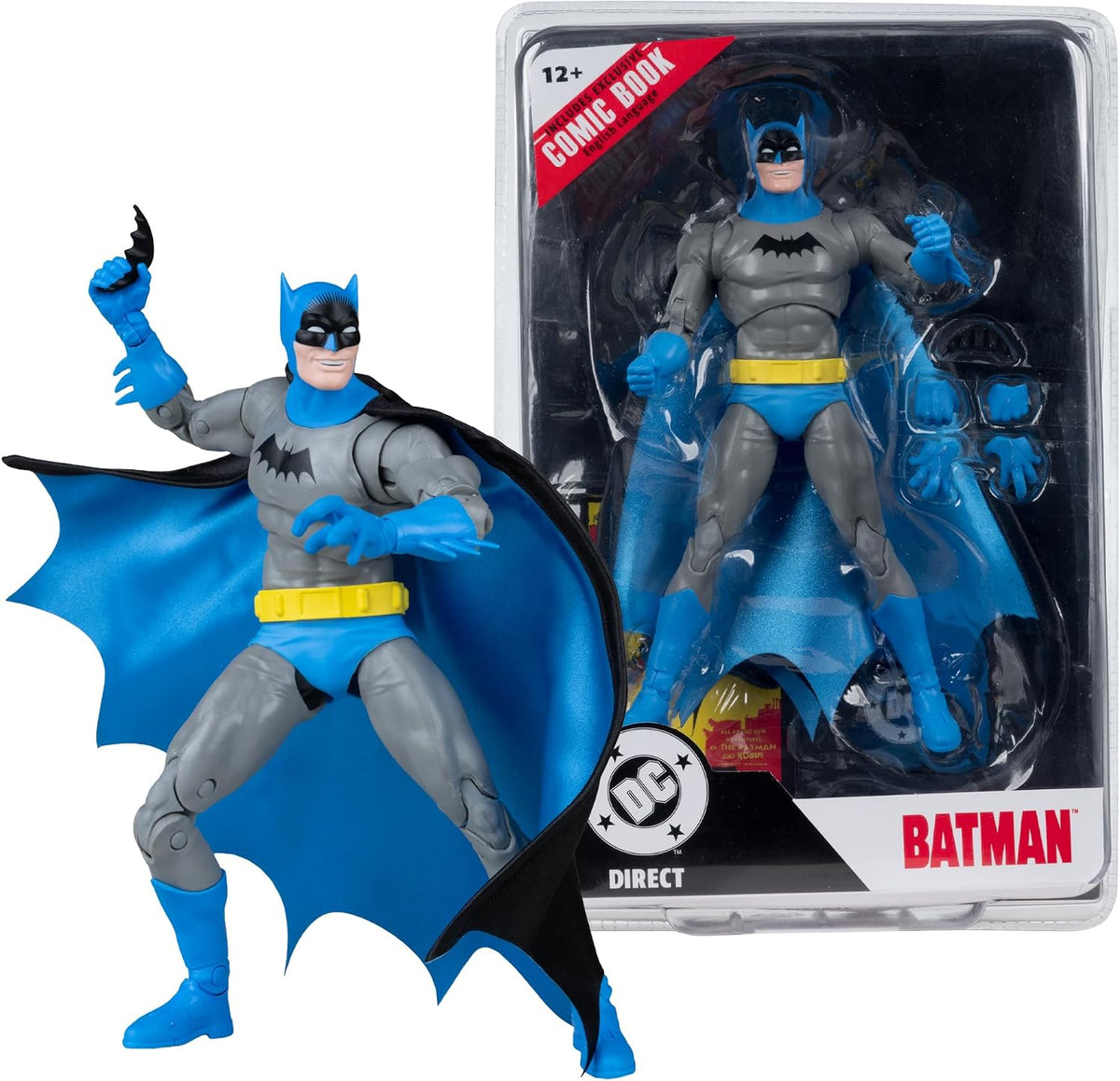McFarlane Toys - DC Direct Page Punchers Batman (Batman #1) Figura de acción de 7 pulgadas con cómic