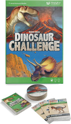 SimplyFun Dinosaur Challenge - Aprende sobre dinosaurios y análisis situacional - Juego de cartas atractivo y educativo para niños - 2 a 4 jugadores - A partir de 7 años